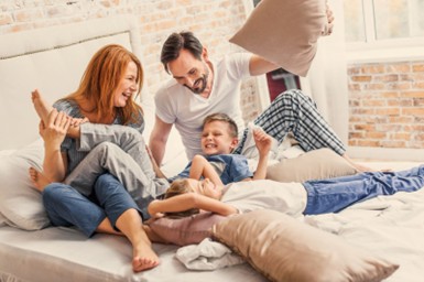 A Holland family enjoying their comfortable home thanks to Shamy Heating & Air Conditioning. Call (419) 727-1923 for comfort!